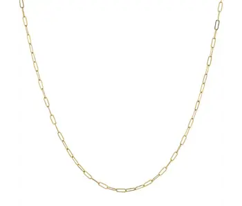 16" Thin Paperclip Goldfilled Necklace