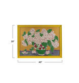 Creative Co-OP Moulded Composite Framed Canvas w/ Flowers in Vase (40x30)