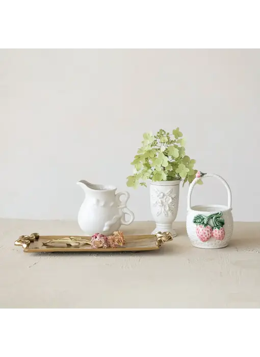 32 oz. Stoneware Pitcher with Bow Shaped Handle