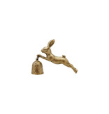 Creative Co-OP Pewter Rabbit Shaped Candle Snuffer, Antique Gold Finish