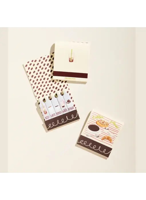 Coffee Printed 10 Stem Matchbook