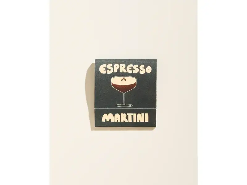 One & Only Paper Espresso Martini Printed 10 Stem Matchbook