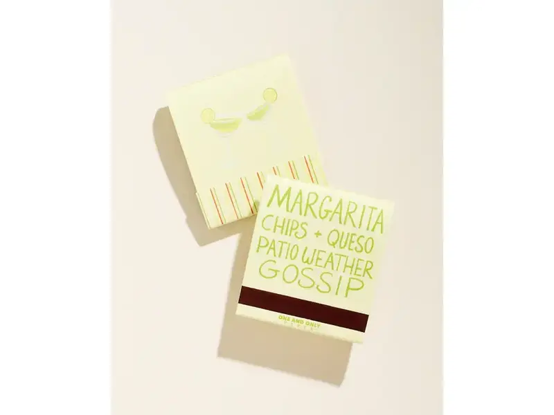One & Only Paper Margarita Printed 10 Stem Matchbook