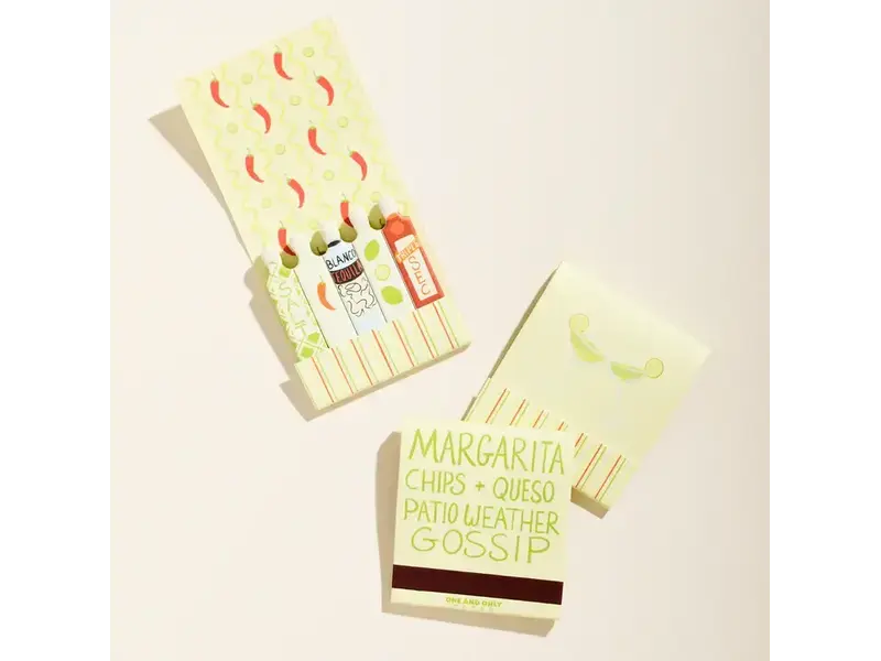One & Only Paper Margarita Printed 10 Stem Matchbook