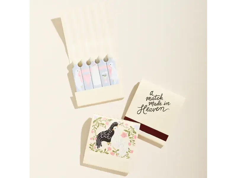 One & Only Paper Match Made in Heaven Printed 10 Stem Matchbook