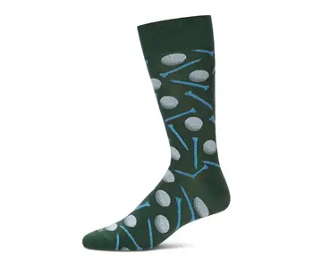 Memoi Golf Bamboo Blend Men's Crew Socks
