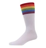 Infinity Classics International Memoi Rainbow Rugby Crew Socks
