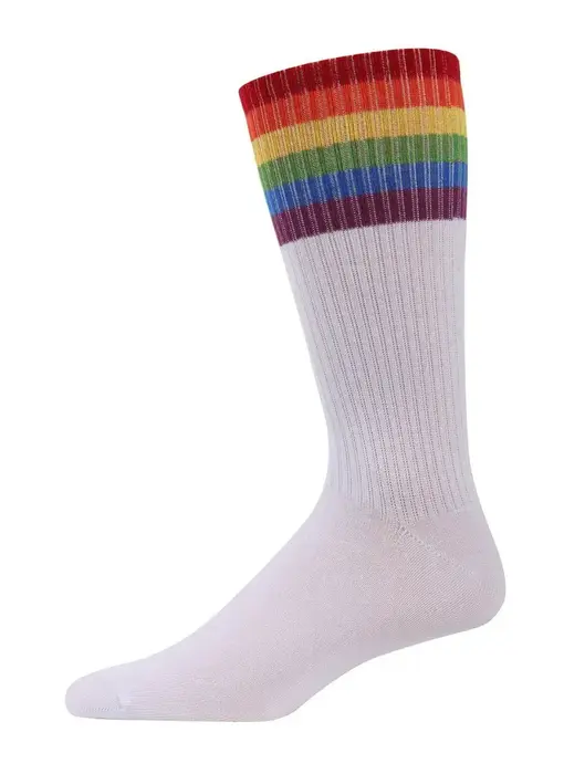 Memoi Rainbow Rugby Crew Socks