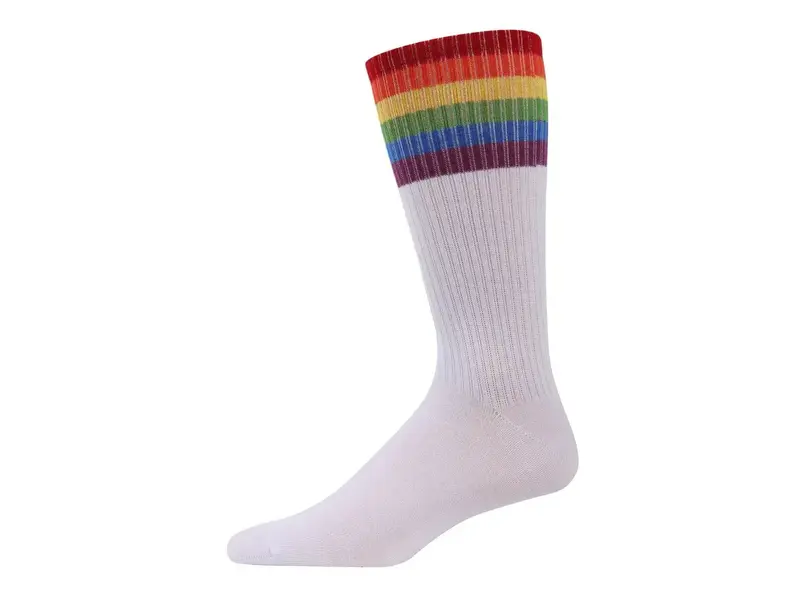 Infinity Classics International Memoi Rainbow Rugby Crew Socks