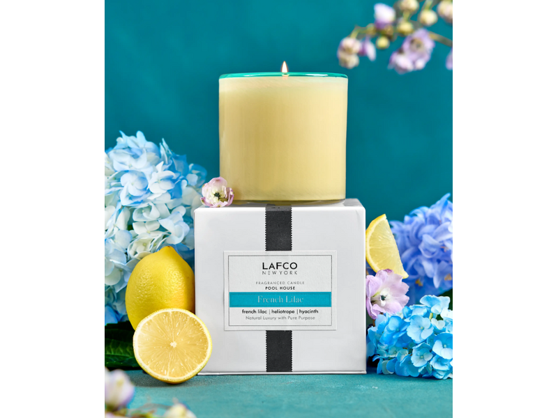 LAFCO French Lilac Signature Candle, Pool House - 15.5 oz.