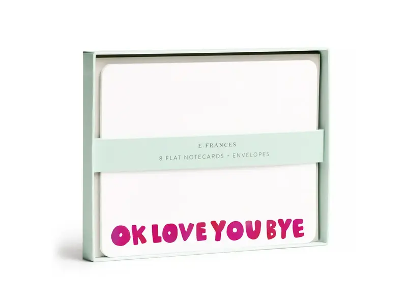 Efrances Okloveyoubye Flat Note Set of 8