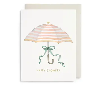 Umbrella Shower Greeting Card