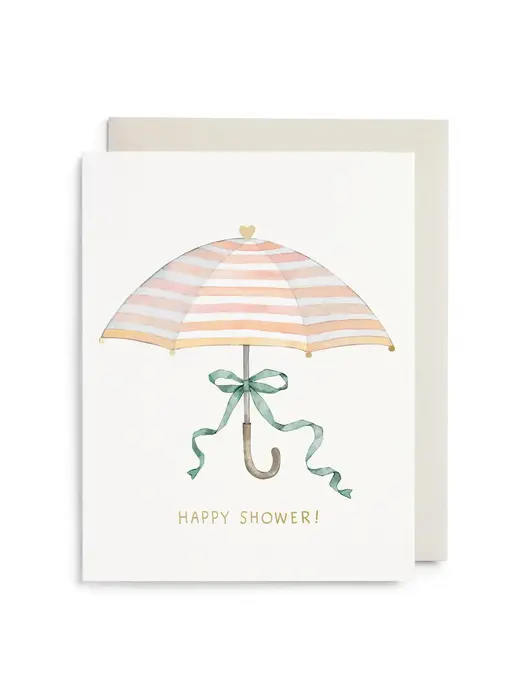 Umbrella Shower Greeting Card