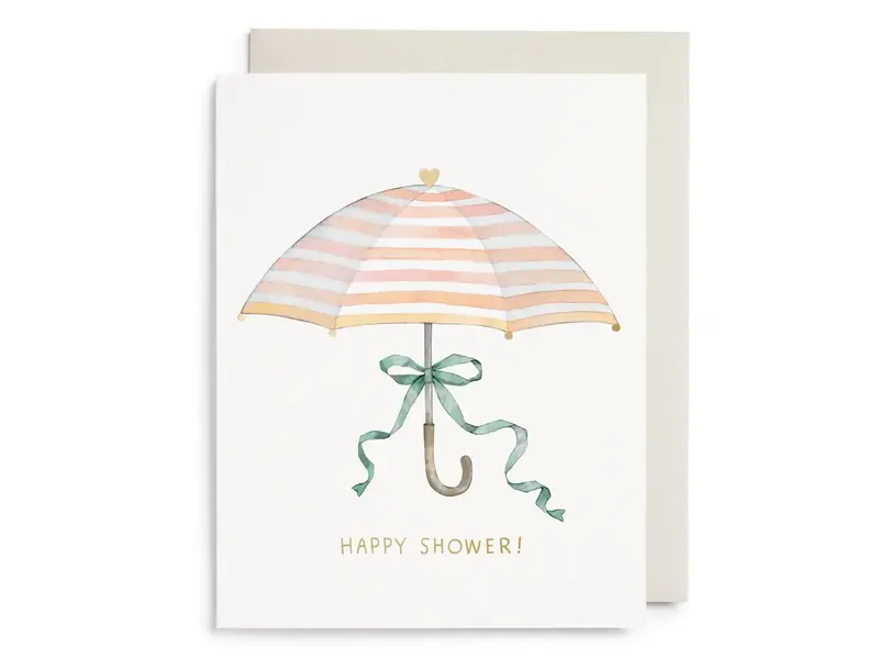 E. Frances Umbrella Shower Greeting Card
