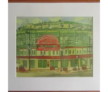Wrigley Field, 8x10 Print with White Matte