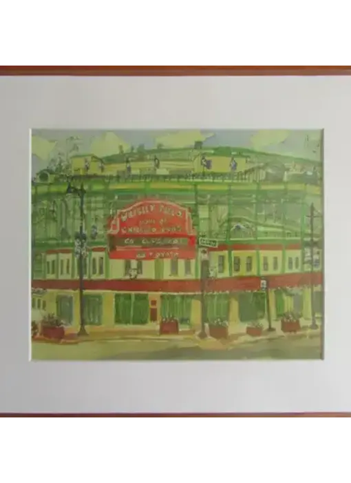 Wrigley Field, 8x10 Print with White Matte