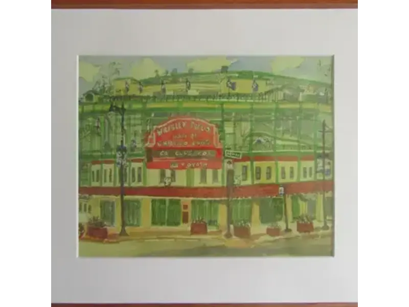 Maggie Caravello Wrigley Field, 8x10 Print with White Matte