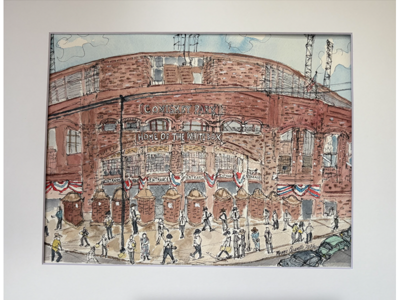 Maggie Caravello Comiskey Park, 8x10 Print with White Matte