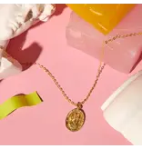 Ofina Jewelry Saint Christopher Oval GF Necklace