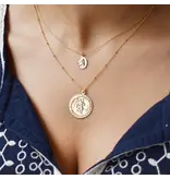 Ofina Jewelry Saint Christopher Oval GF Necklace