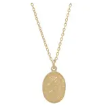 Ofina Jewelry Saint Christopher Oval GF Necklace