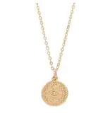 Ofina Jewelry Small Evil Eye Coin GF Necklace