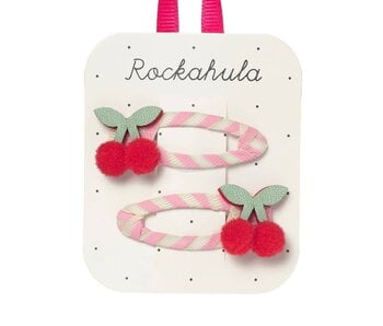 Cherry Kiss Stripy Clips