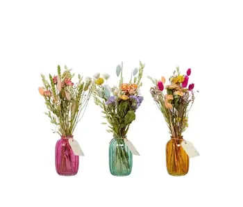 Dried Flowers in Bottle Mix - Pastel