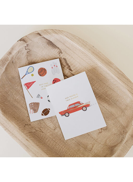 Dad Classic Car Card