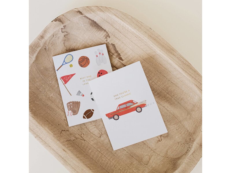 Ramona & Ruth Dad Classic Car Card