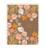 Ramona & Ruth Happy Couple Flowers Card