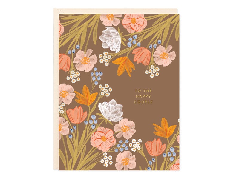 Ramona & Ruth Happy Couple Flowers Card