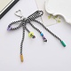 Candy-Colored Woven Bow Keychain Bag Charm