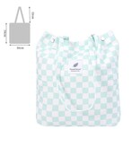 MKS America Vintage Print Canvas Tote Bag w/ Snap Closure