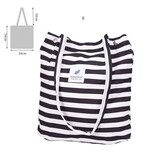 MKS America Vintage Print Canvas Tote Bag w/ Snap Closure