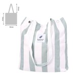 MKS America Vintage Print Canvas Tote Bag w/ Snap Closure