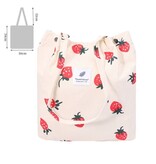 MKS America Vintage Print Canvas Tote Bag w/ Snap Closure