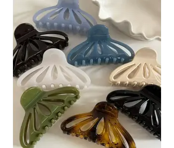 Glossy Shell Shape Claw Clips