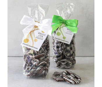 5oz Milk Chocolate Pretzels with White Chocolate Drizzle