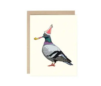 Birthday Party Pigeon Card