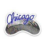 Drawn Goods Chicago Bean Sparkle Sticker