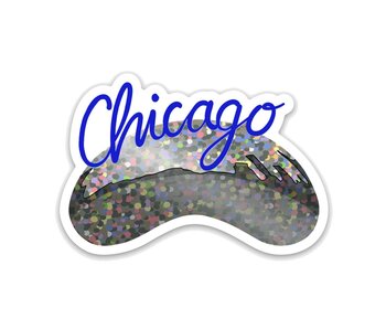 Chicago Bean Sparkle Sticker