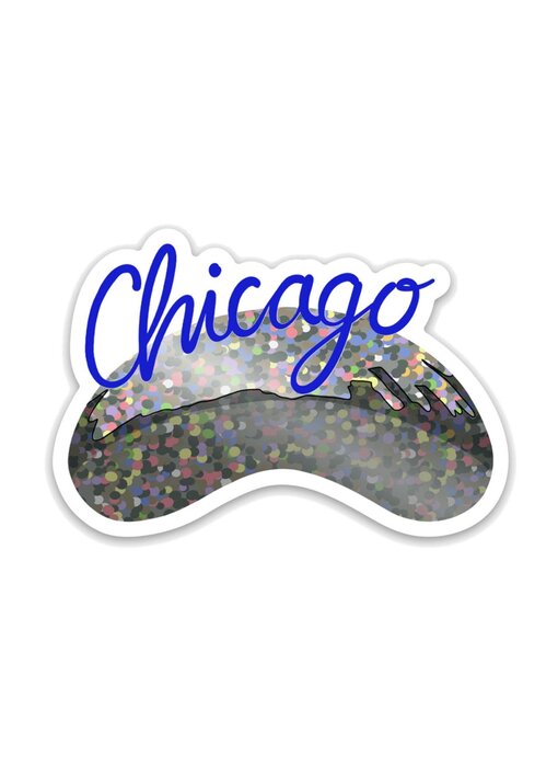 Chicago Bean Sparkle Sticker