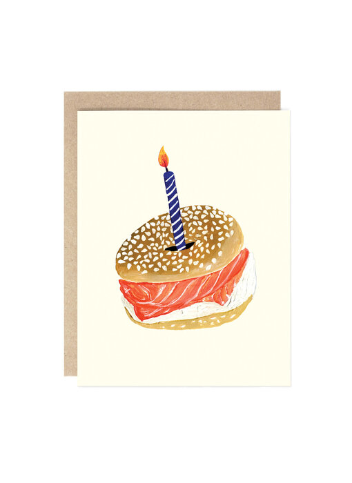 Birthday Bagel Card