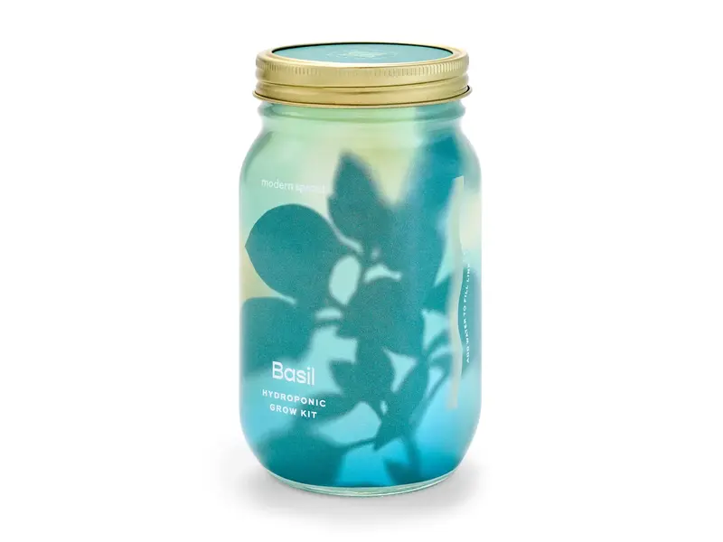 Modern Sprout Herb Garden Jar - Basil