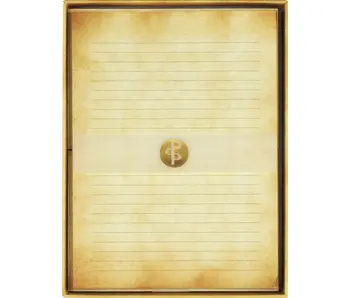 Vintage Parchment Lined Stationery
