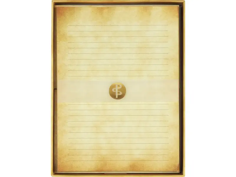 Peter Pauper Press Vintage Parchment Lined Stationery