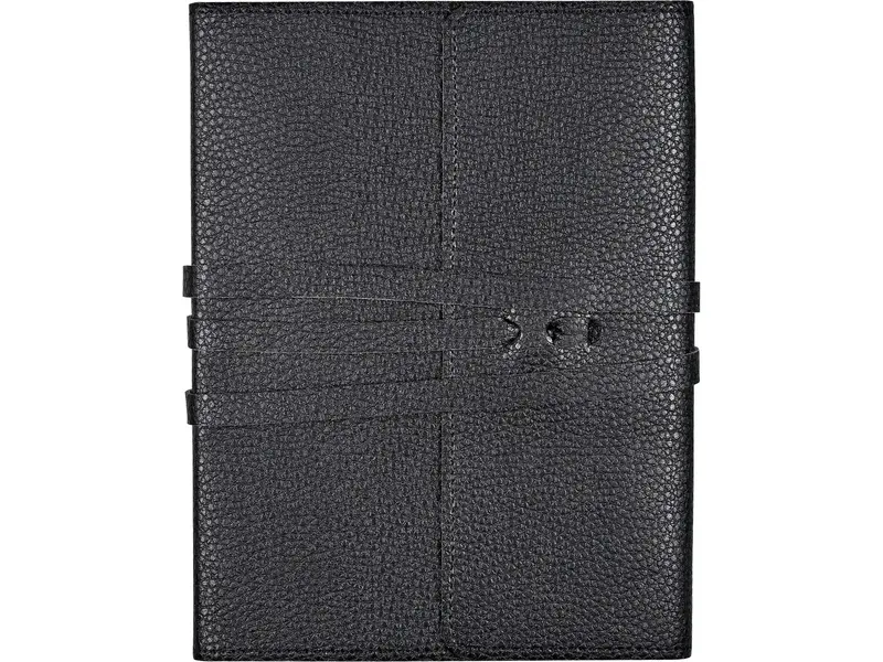 Peter Pauper Press Black Leather Wrap Journal