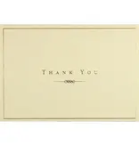 Peter Pauper Press Gold and Cream Thank You Notes