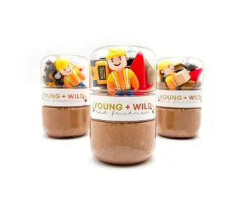 Construction Grab & Go Dough Jar